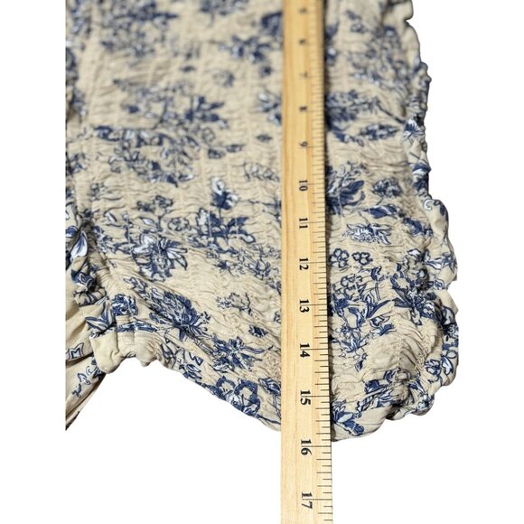 Jessica Simpson Size M Romper Shorts Tube Top Floral Womens Summer Resort White - Picture 4 of 6